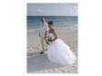 AS NEW white mori lee strapless wedding dress size 12/14....
